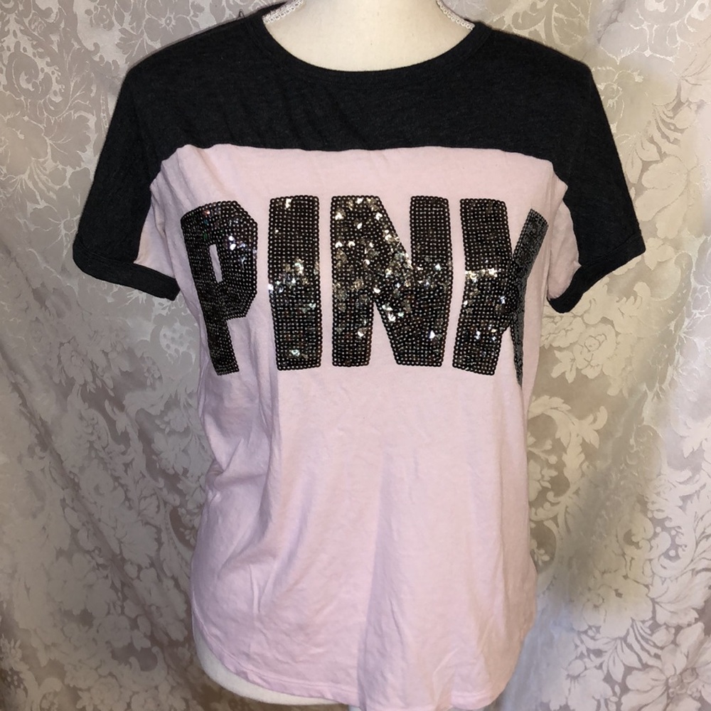 Pink Vs Sequin Tee - image 3